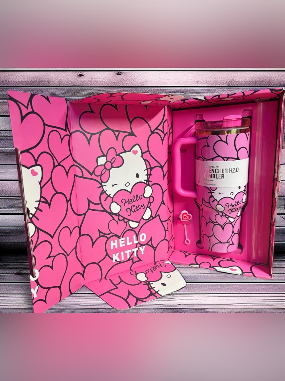 Hello Kitty Special Edition Stanley Tumbler (40 oz) Pink, Gift Box, NIB